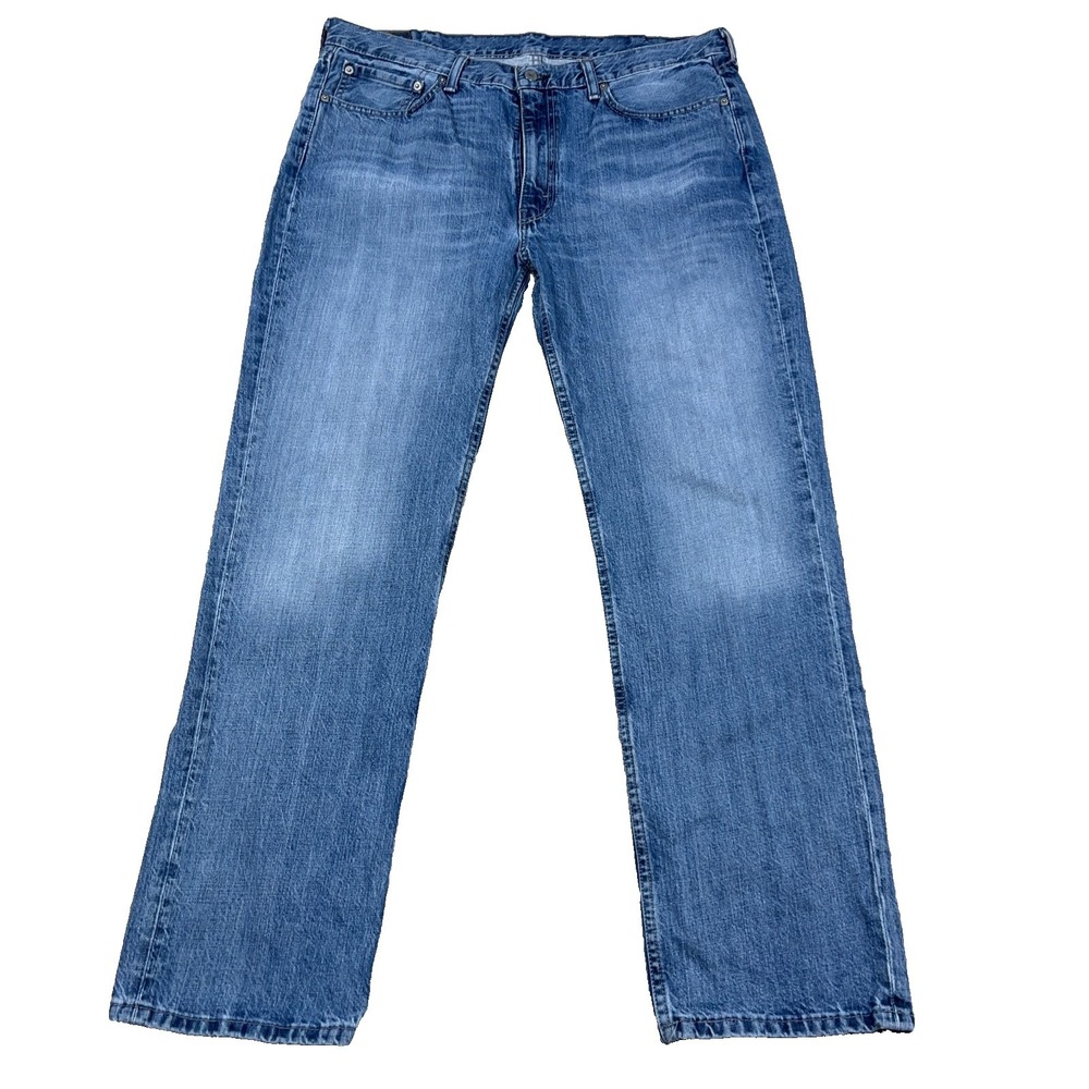 Levis 514 Jeans Men 38x32 Slim Fit Straight Leg Med Wash Faded 100% Cotton A34